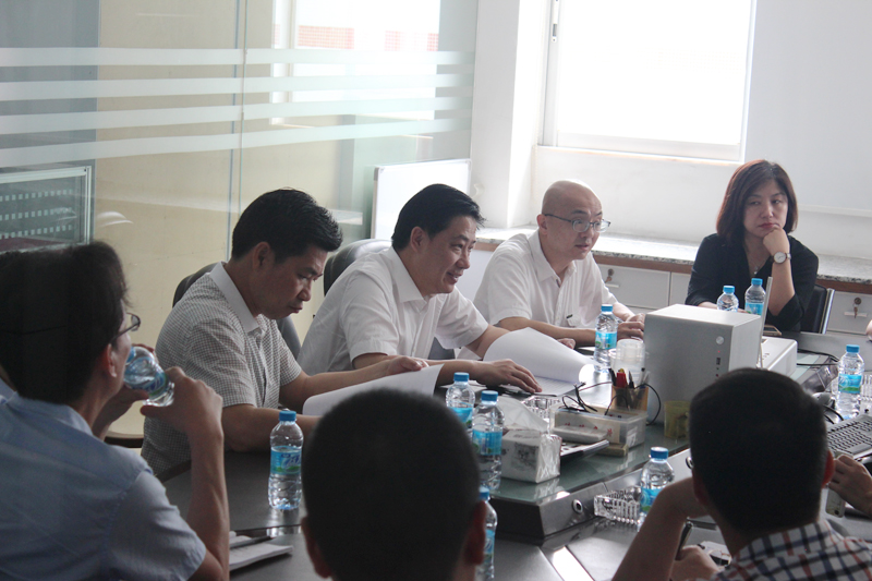 金平區(qū)區(qū)長(zhǎng)林錫波帶隊(duì)蒞臨我司進(jìn)行調(diào)研